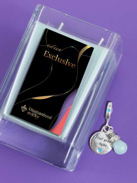 Přívěsek na náramek žárovka | Svíčka se šperkem