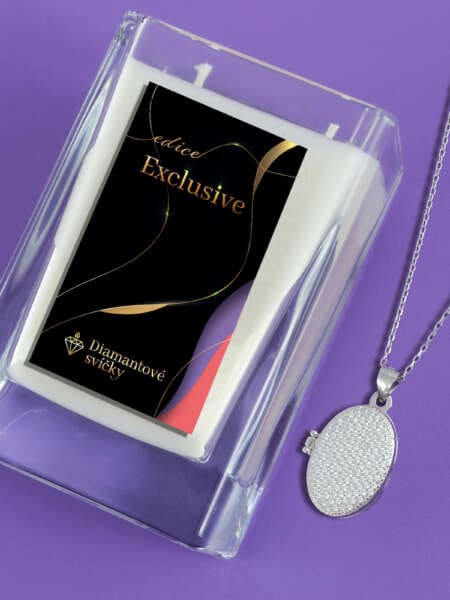 Medailon ovál | Svíčka se šperkem