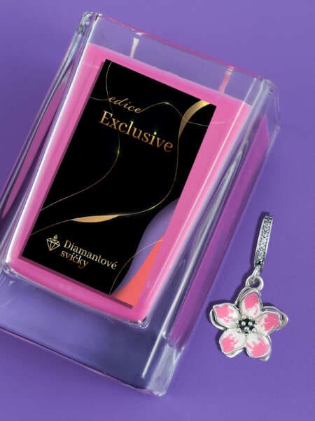 Přívěsek na náramek visací květ sakury | Svíčka se šperkem