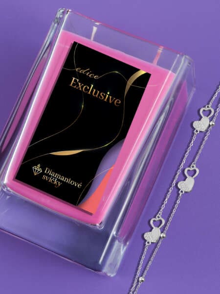 Náramek půl srdíčka | Svíčka se šperkem