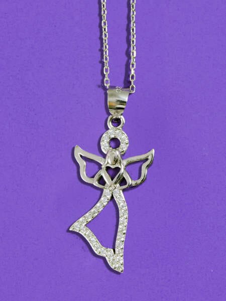 Přívěsek s řetízkem anděl se srdcem | Svíčka se šperkem