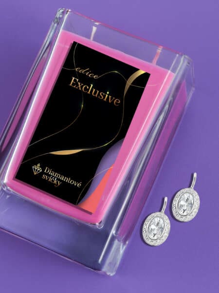 Náušnice ovál Astrid | Svíčka se šperkem