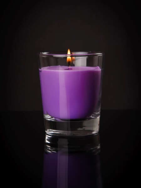 Malá svíčka bez šperku | Levandule