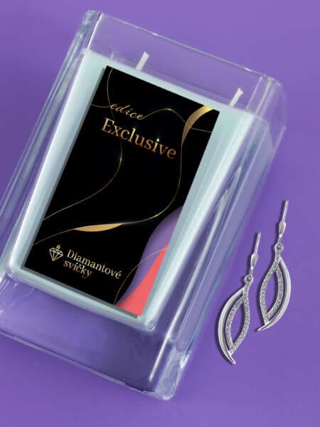 Náušnice visací Odine | Svíčka se šperkem