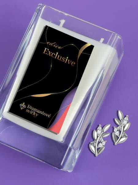 Náušnice lístky Ella | Svíčka se šperkem