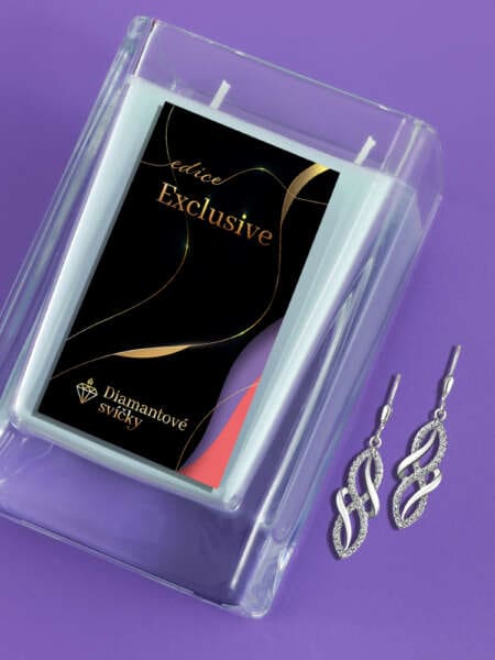 Náušnice visací Harmony | Svíčka se šperkem